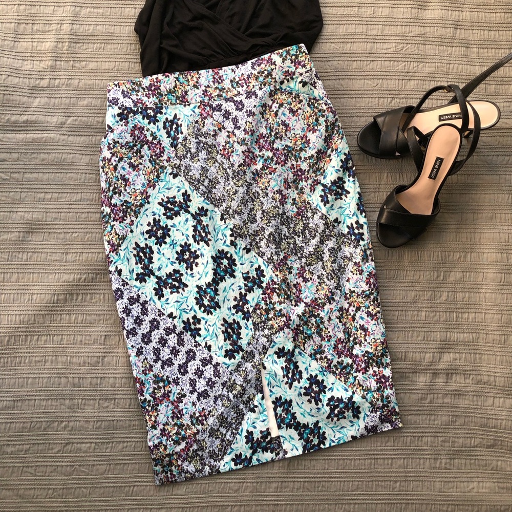Sam & Lavi Anthropologie Floral Print Pencil Skirt - Picture 2 of 8